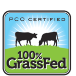 PCO Certified 100% grassfed logo. What's Better Grass Fed or Organic Beef? Both