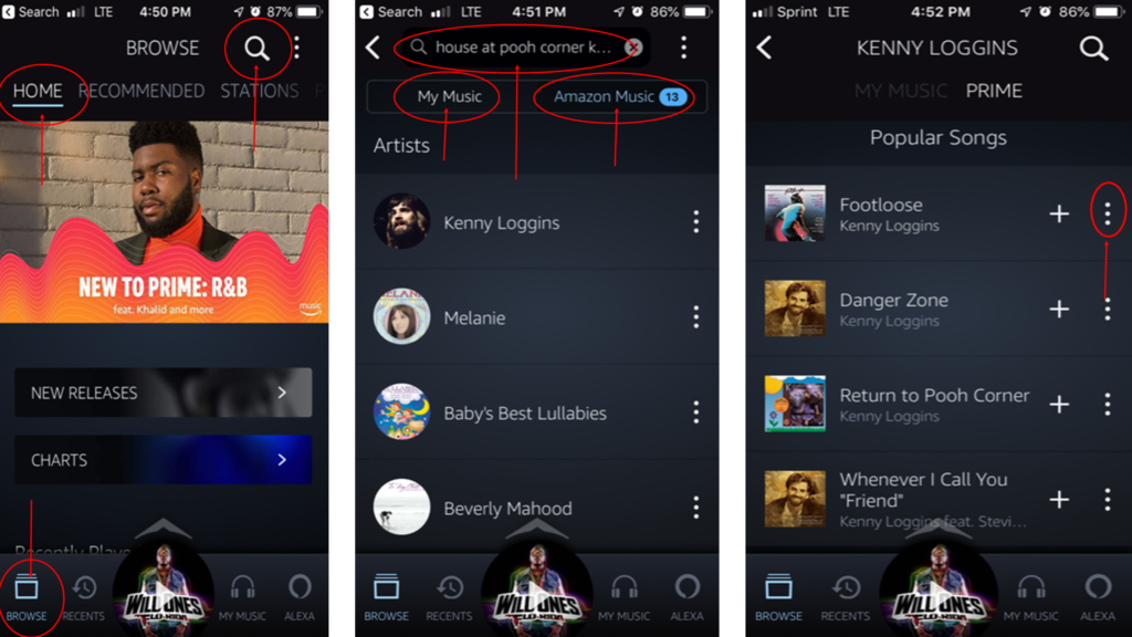 How to make a clean playlist in Amazon Music on Your Phones screenshot 1