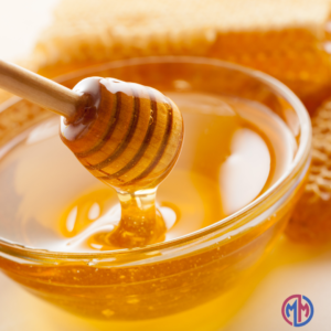 Honey is used to soften the skin when using acv to get rid of age spots