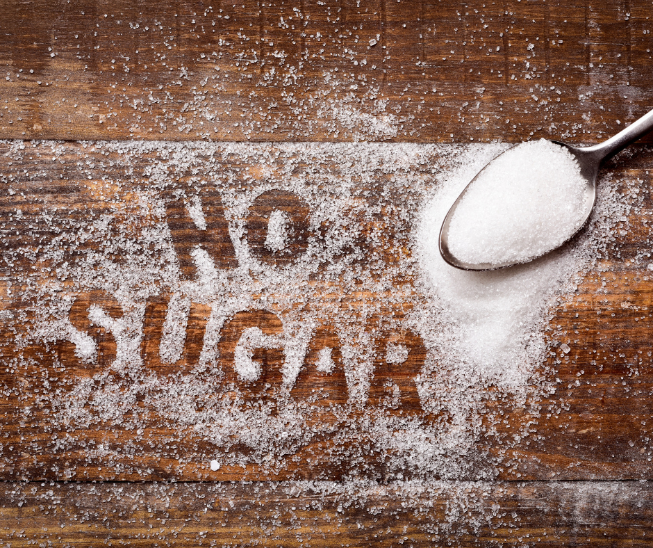 Say no to sugar because it causes wrinkles
