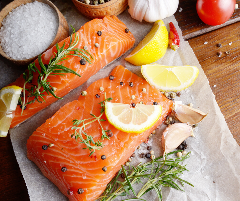 Salmon is high in omega-3