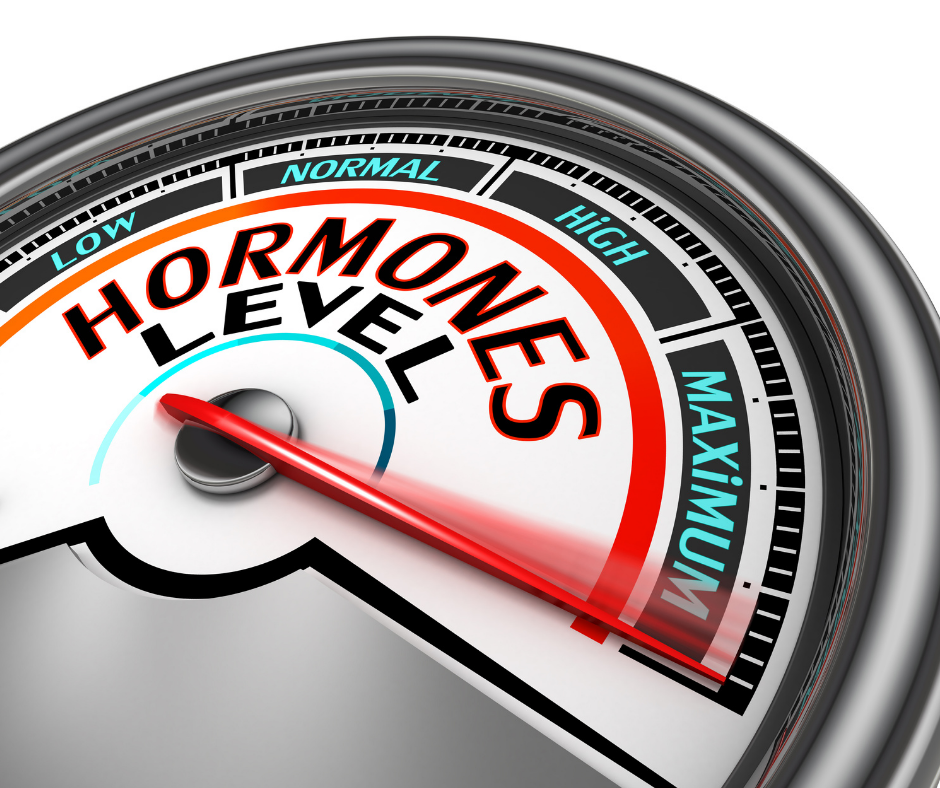 Hormone levels "speedometer" saying at maximum